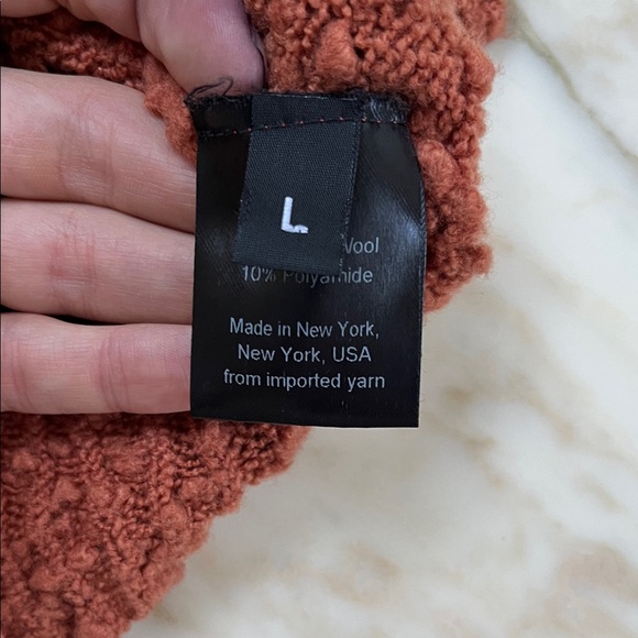 Rachel Comey rust brown wool short-sleeve turtle neck - Picture 4 of 6